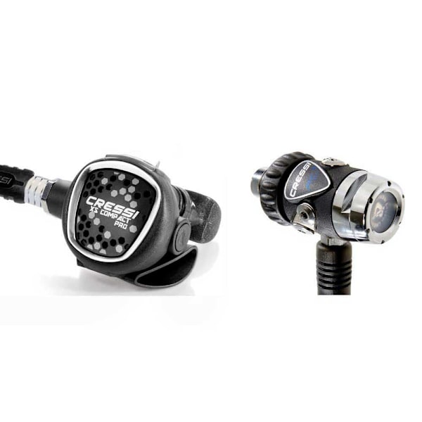Cressi Regulator Sæt Xs Compact Pro Mc9sc Din 300 Sort,Søvfarvet