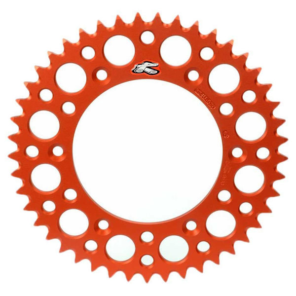 Renthal 192u-420 Ultralight Grooved Bagtandhjul Orange 48t