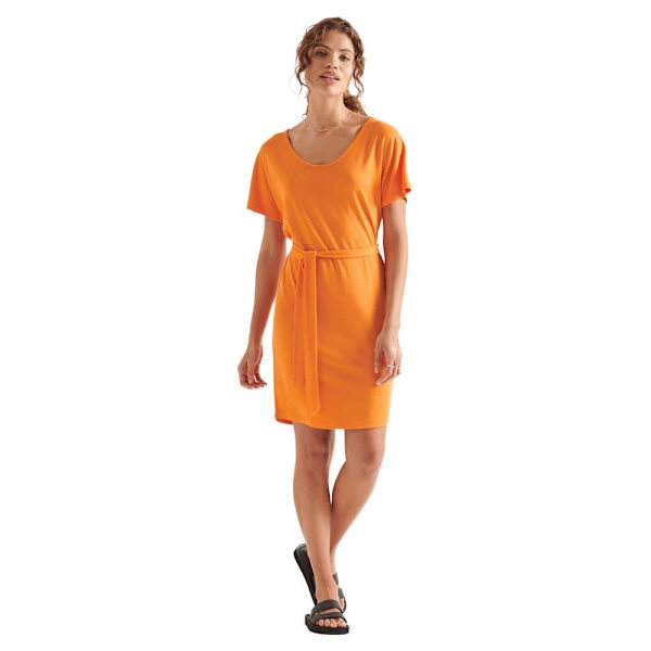 Superdry Kort Kjole The Waist Mini Orange M Kvinde