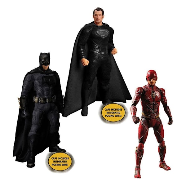 Mezco Toys Siffror 1/12 Deluxe Steel Box Set 15 17 Cm Justice League