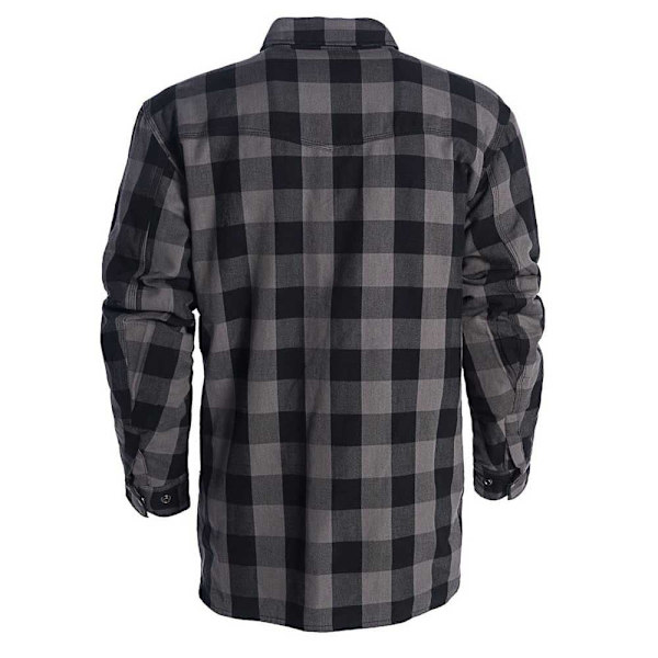 West Coast Choppers Langærmet Skjorte I Aramidisk Foring Flannel Grå M Mand