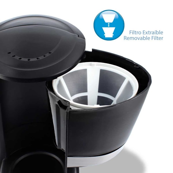 Tm Electron Dryp Kaffemaskine Tmpcf006 10 Kopper 1.2l 800w Søvfarvet