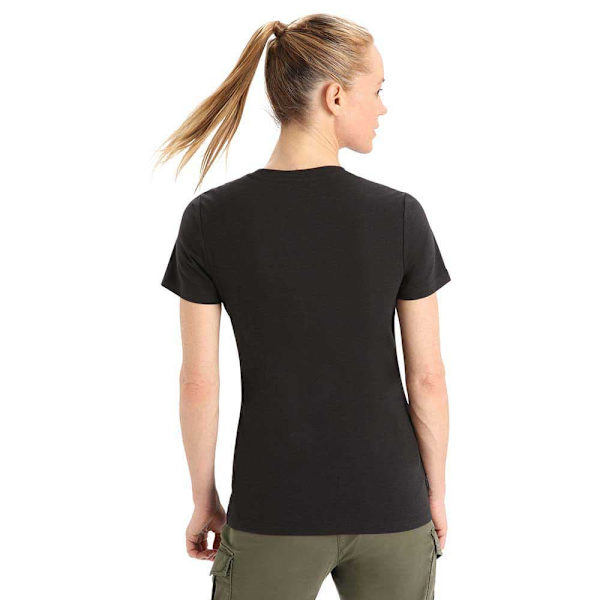 Icebreaker Kortærmet T-shirt Central Classic Sort S Kvinde