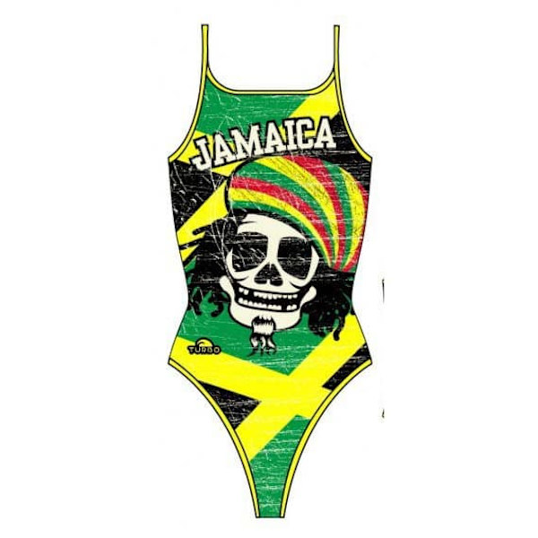 Turbo Badedragt Med Tynd Rem Jamaica Flerfarvet 9-10 Years Pige
