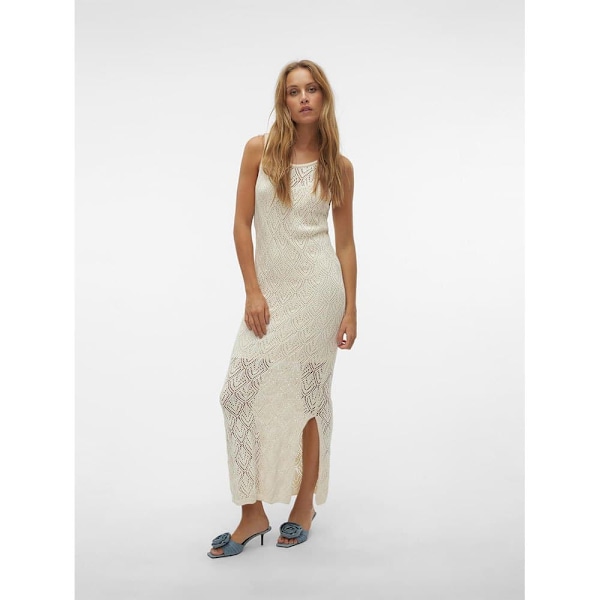 Vero Moda Lang Kjole Uden ærmer Riviera Beige S Kvinde
