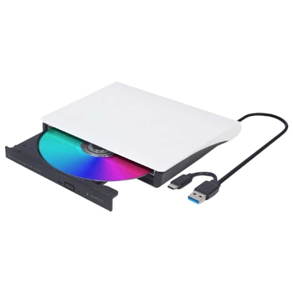 Gembird Ekstern Dvd-læser Dvd-usb-03-bw Transparent Sort, Hvid