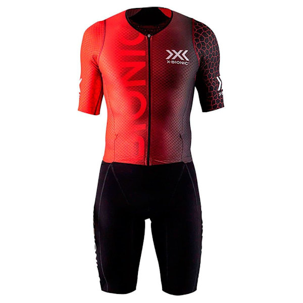 X-bionic Kilpapuku Lyhythihainen Trisuit Dragonfly Punainen,Musta XL Mies