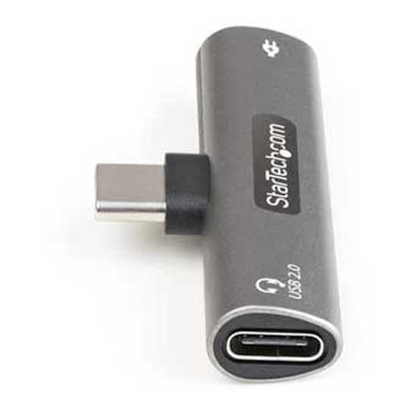 Startech Cdp 2capdm Usb-c/jack 3.5 Mm Vastaanottaja Usb-c/jack 3.5 Mm Sovitin Hopeinen