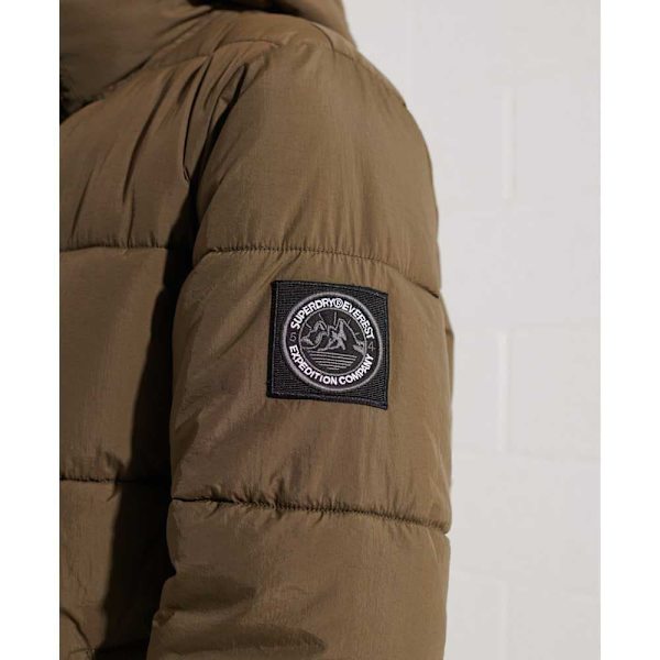 Superdry Jacka Expedition Cocoon Brun L Kvinna