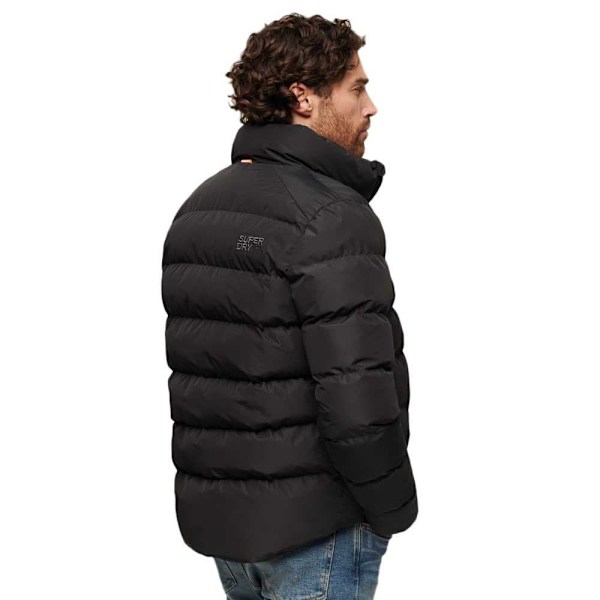Superdry Sports Pufferjakke Sort M Mand