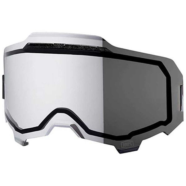 100percent Utbyteslinser Armega Durchsichtig Injected Dual Pane Vented Mirror Silver Flash Lens/CAT2