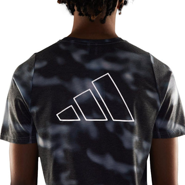 Adidas Kortärmad T-shirt Run Icons Aop Flerfärgad S Man