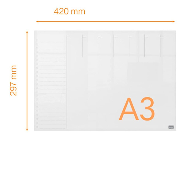 Nobo Mini Akryl Whiteboard Planlægger A3