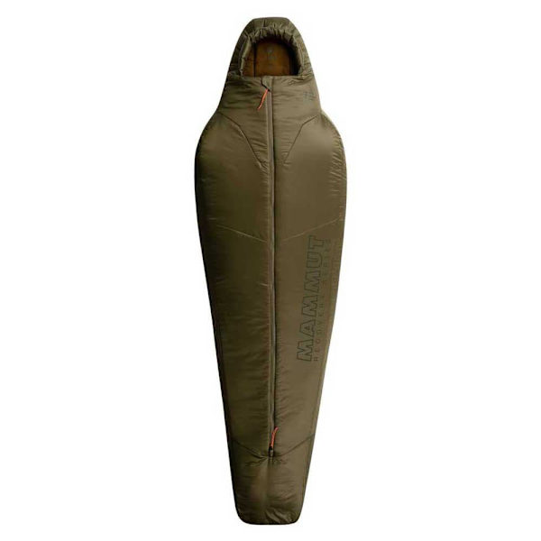 Mammut Makuupussi Perform Fiber -7ºc Vihreä Extra Long / Central Zipper