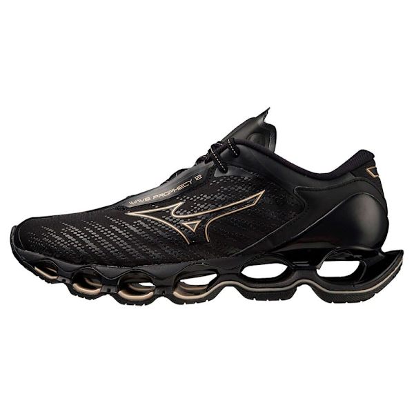 Mizuno Løbe Skoe Wave Prophecy 12 Sort EU 38 1/2 Mand