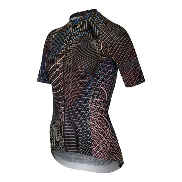 Agu Nocturnal Lines Performance Korta ärmar Cykeltröja Brun 2XL Kvinna