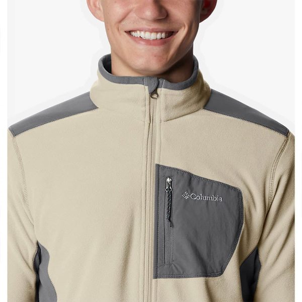 Columbia Täysin Vetoketjullinen Fleece Klamath Range™ Beige XL Mies