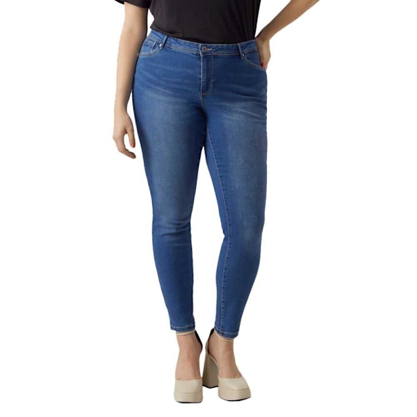 Vero Moda Curve Fanya Slim Fit Vi3312 Jeans Blå 50 / 32 Kvinna