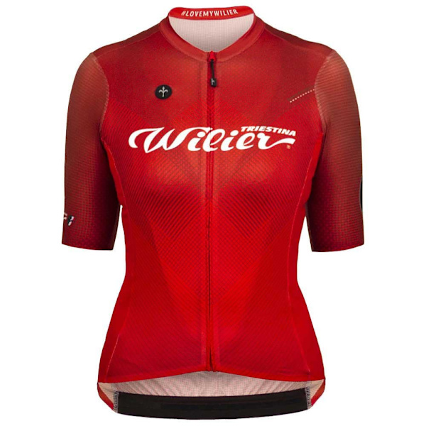 Wilier Kortærmet Trøje Team 2022 Rød L Kvinde