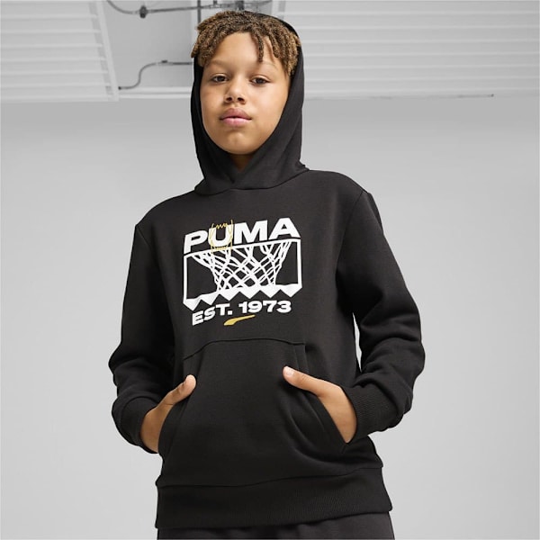 Puma Basketball Winning Shot Hættetrøje Sort 7-8 Years Dreng