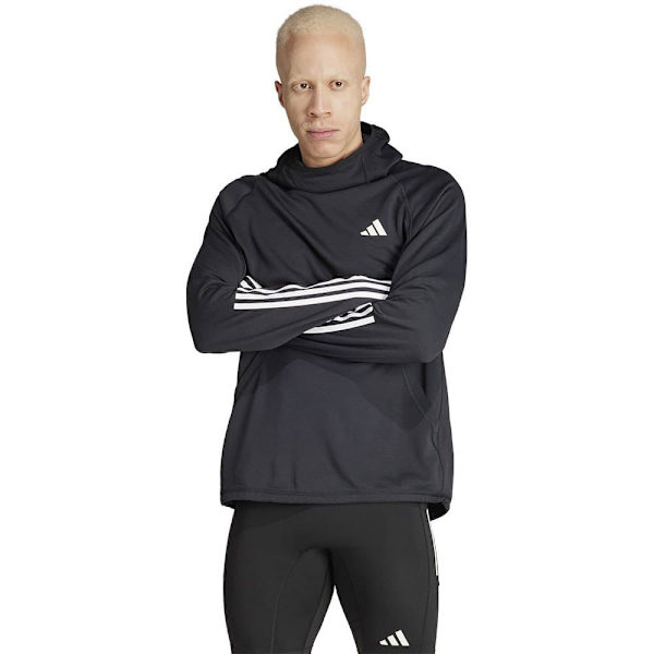 Adidas Stripes Hættetrøje Own The Run Excite 3 Sort M / Regular Mand