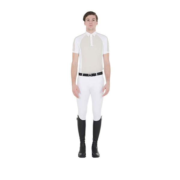 Equestro Kortärmad Piké Buttons 1/2 Mesh  XS