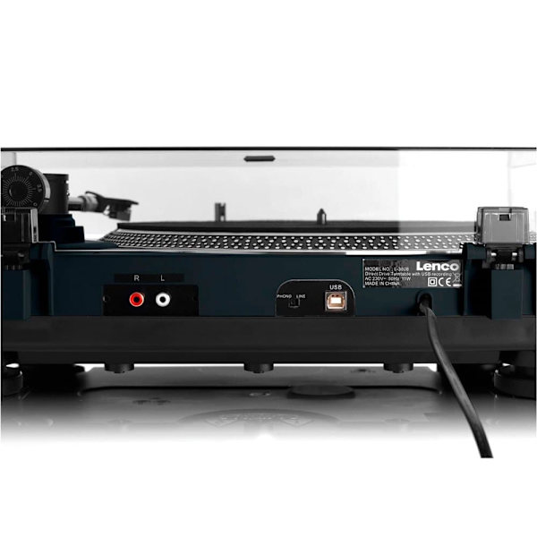 Lenco Pladespiller L-3808 Sort