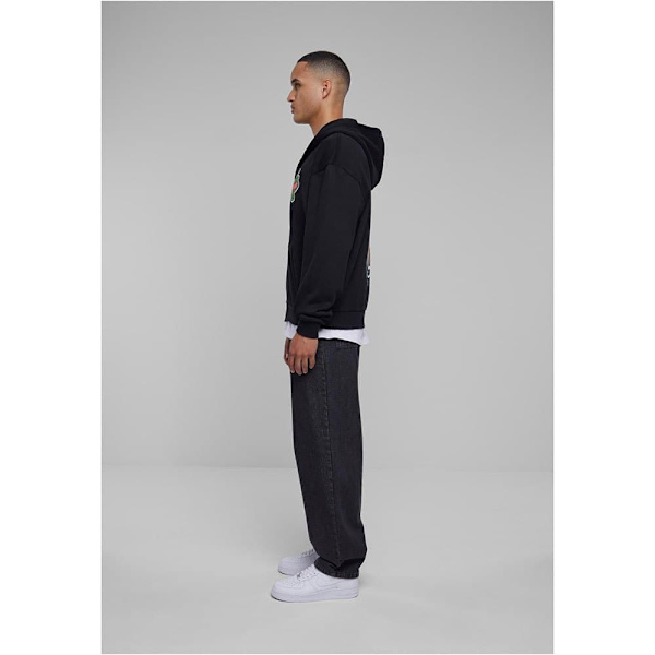 Mister Tee Santa Monica Heavy Oversize Sweatshirt Med Dragkedja Svart S Man