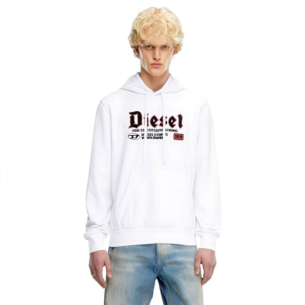 Diesel S Ginn K45 Huvtröja Vit L Man