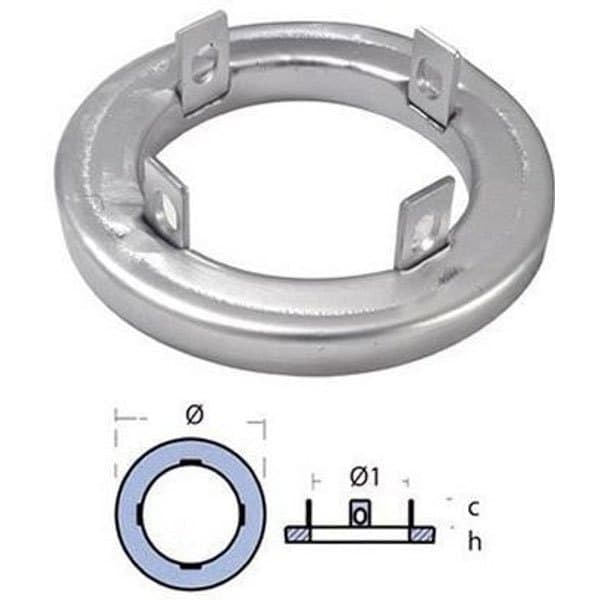 Tecnoseal Krave Anode Kamewa 1.35kg Søvfarvet 160 mm