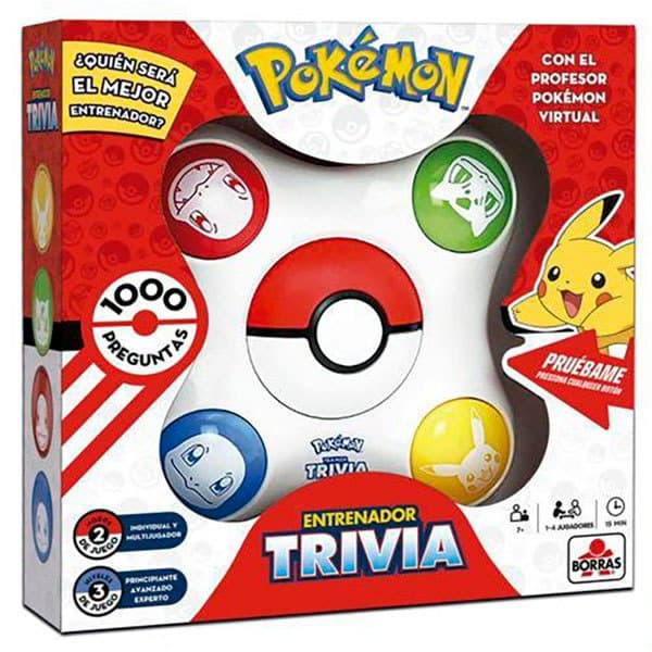 Educa Borras Pelikysymykset Pokémon Trivial Hopeinen