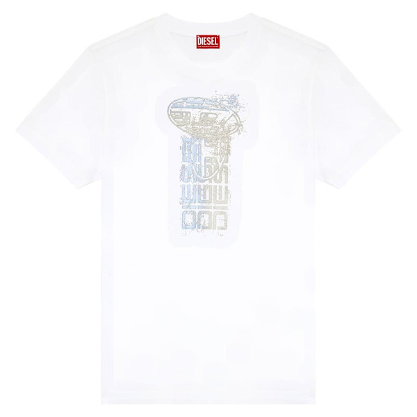 Diesel Kortärmad T-shirt Diegor K68 Vit L Man
