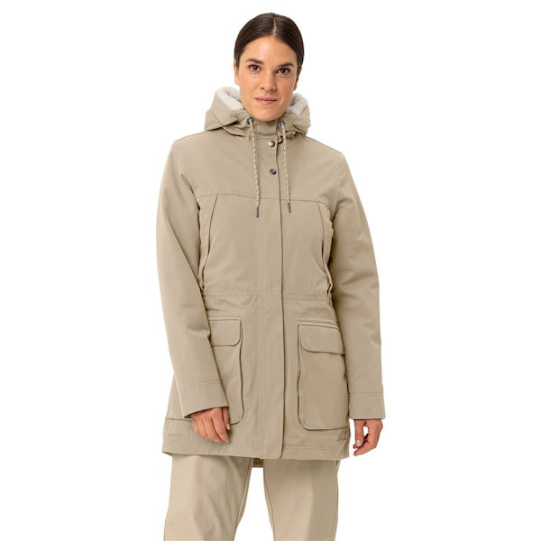 Vaude Manukau Ii Parka Beige 48 Kvinna