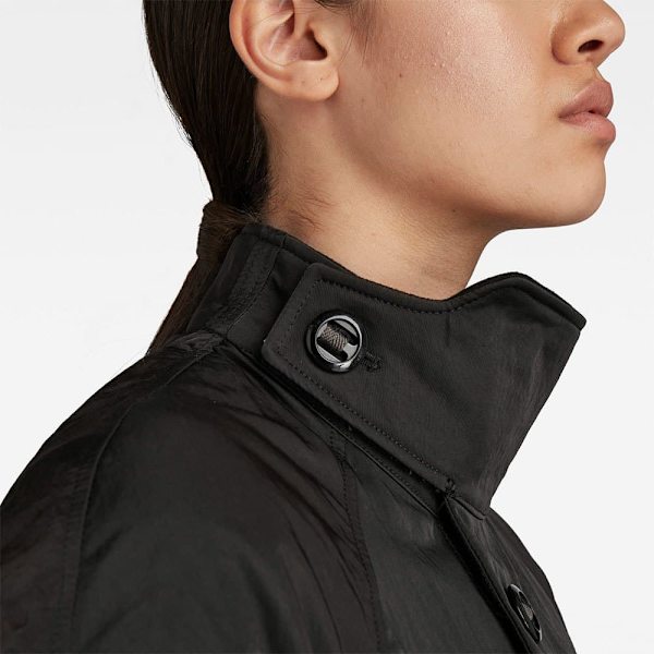 G-star Täcka Stand Up Collar 2 In 1 Svart XS Kvinna