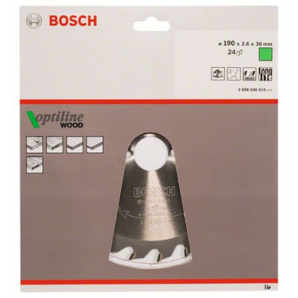 Bosch Professional Multimaterial Cirkulär Skiva Op Wo H 190x30-24 Silver