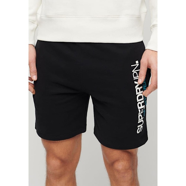 Superdry Sportswear Logo Loose Sportshorts Svart L Man