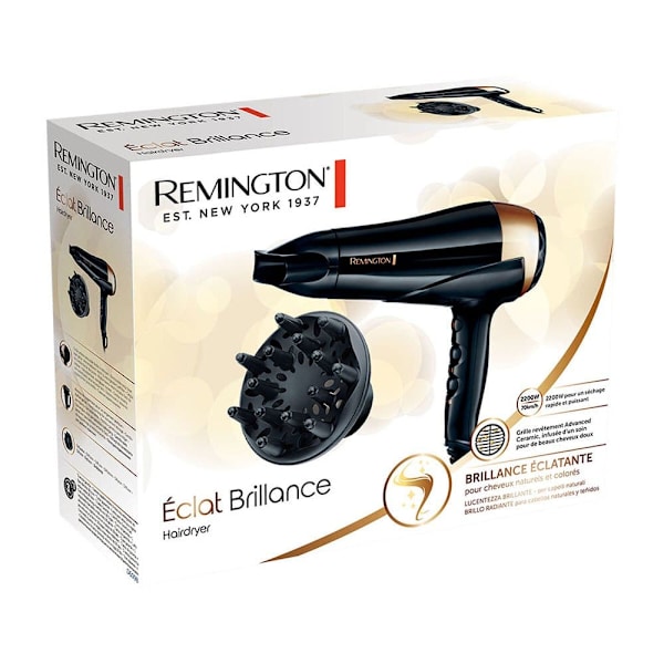 Remington Eclat Brillance Hårtørrer Gylden One Size / EU Plug Sort, Bronze