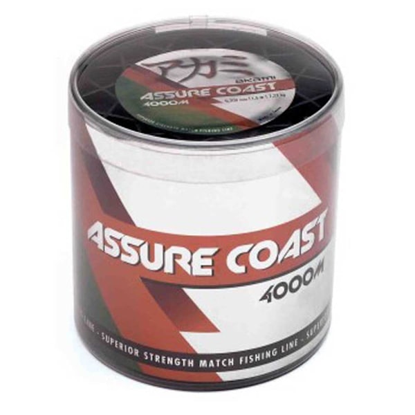 Akami Monofilament Assure Coast 4000 M Brun 0.128 mm