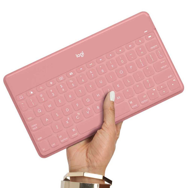 Logitech Trådløst Tastatur Keys To Go Rosa Nordic QWERTY