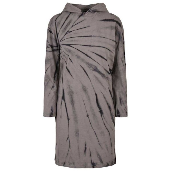Urban Classics Langærmet Kort Kjole Oversized Tie Dye Grå S Kvinde