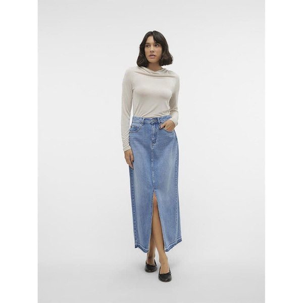 Vero Moda Zayla Lang Nederdel Blå XS Kvinde