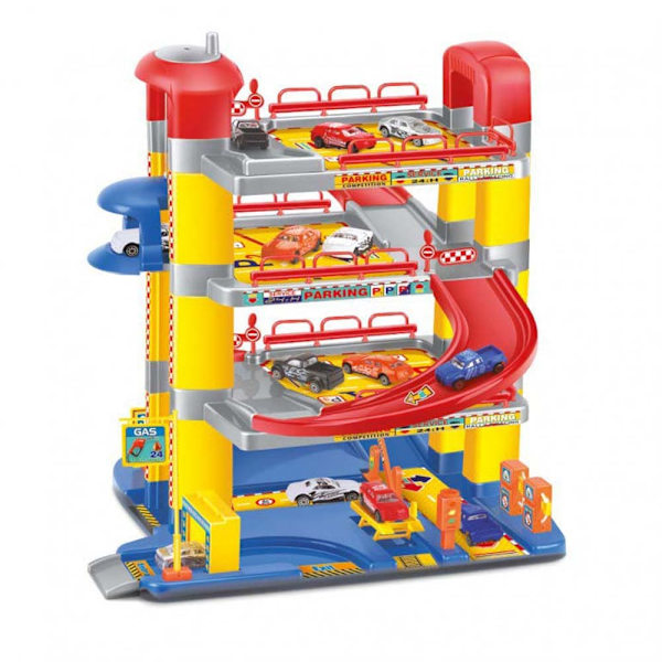 Tachan 4-story Parking Parking Med Hiss Flerfärgad 3-6 Years