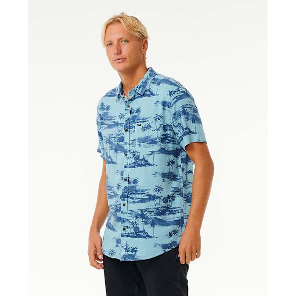 Rip Curl Party Pack Kortærmet Skjorte Blå M Mand