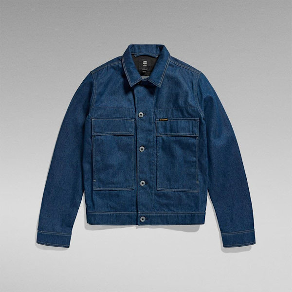 G-star Utility Flap Pocket 2.0 Denimjakke Blå M Mand