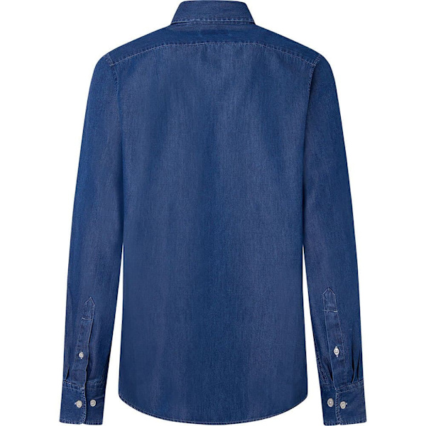 FaÇonnable Lang ærmet Skjorte Clb Bd Spw Chbry Blå 2XL Mand