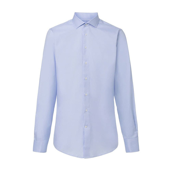 Hackett Lang Ærmet Skjorte Poplin Slim Bc Blå L-XL Mand