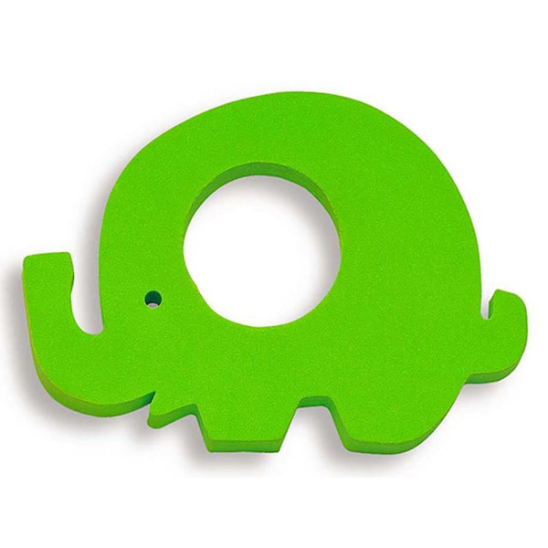 Ology Elephant Animal Shape Kelluva Matto Vihreä
