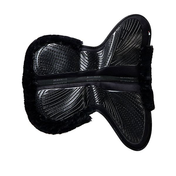 Acavallo Mf-s Jccs-s Cw-cs Gel Grip Mocka Utskuren Konstgjord Fårskinn Sadelpad