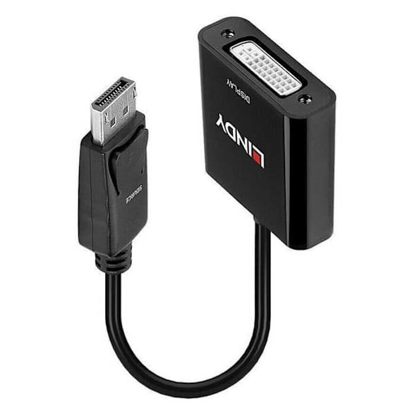 Lindy Iec 1 M Displayport Till Dvi-adapter Silver