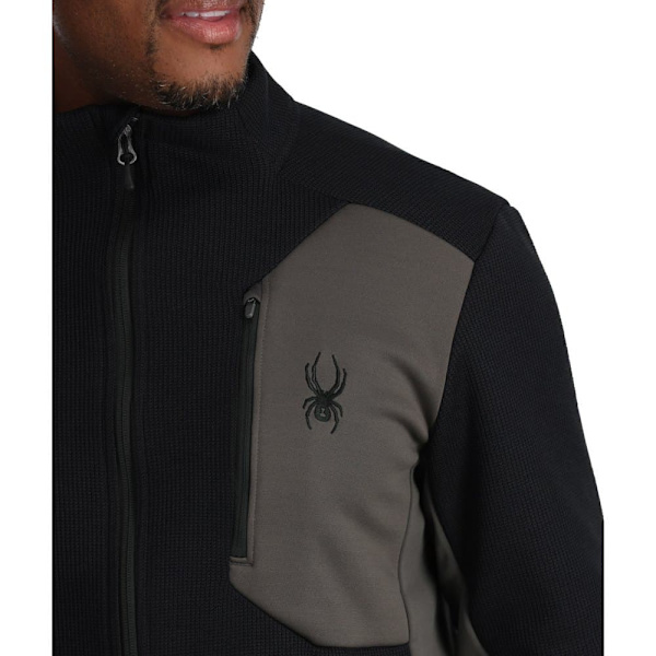 Spyder Fleece Med Fuld Lynlås Bandit Sort L Mand
